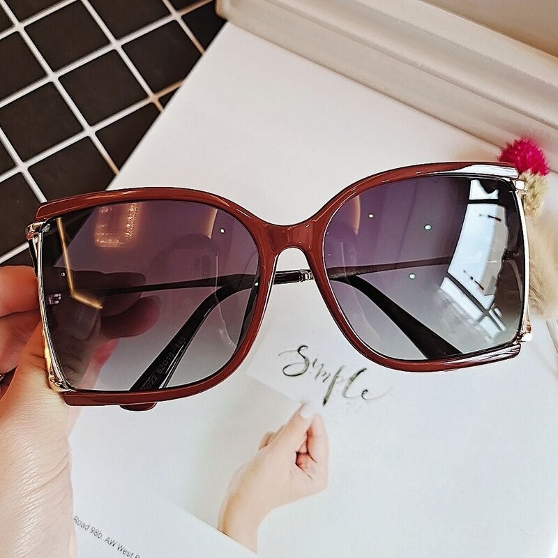 2021 Fashion Luxury Oversized Square Sunglasses For Men Women Vintage  Crystal Shiy Brand Design Sun Glasses Oculos De Sol 2196
