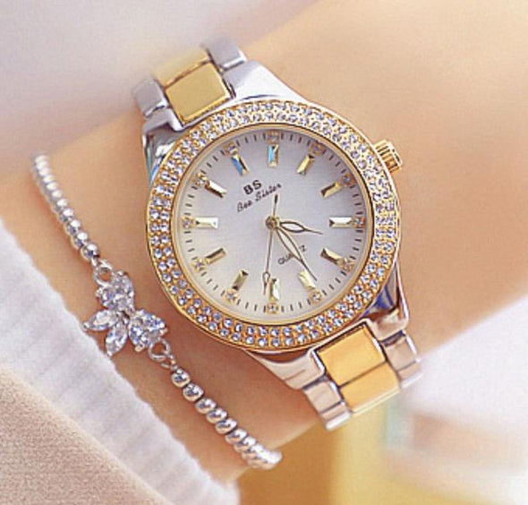Bee Sister - Diamond Women's Quartz Watch (with a ins Bracelet as gift)